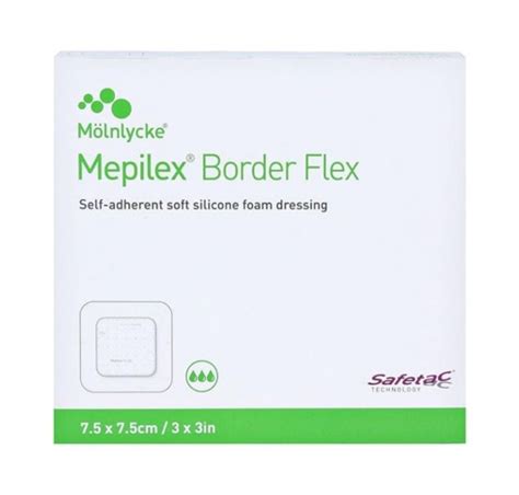 Mepilex Border Flex Wound Dressing 7.5X7.5cm (Box of 5) | Shop Today ...