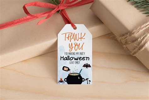 Editable Halloween Tags Kids Gift Halloween Boo Favor Tag - Etsy