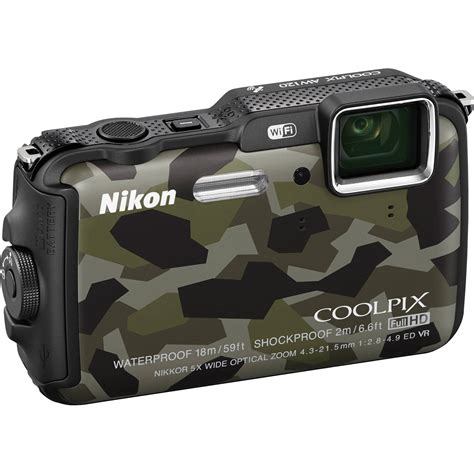 Nikon COOLPIX AW120 Waterproof Digital Camera (Camouflage) 26468