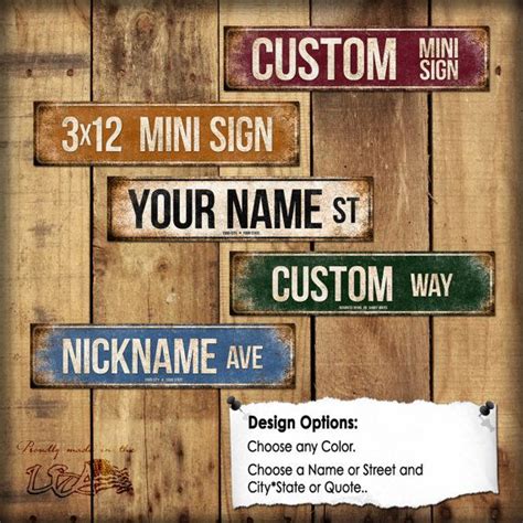 Custom mini metal sign create your own mantel decor signs | Etsy in ...