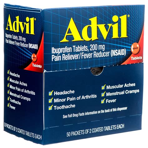 Advil Regular 50/2Ct (50 Pack)