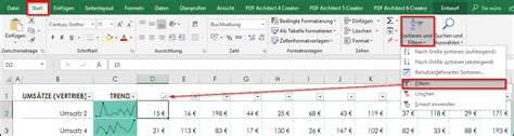 EXCEL - Sortieren von Listen und Filtern