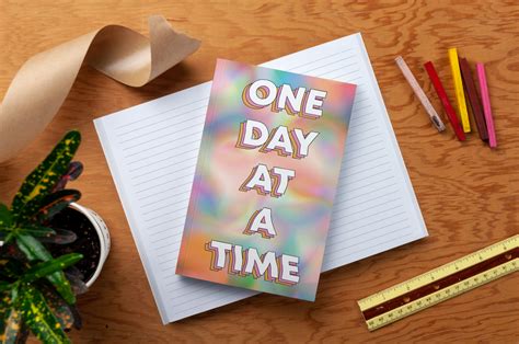 One Day At A Time Notebook | Denik Notebooks, Journals & Sketchbooks