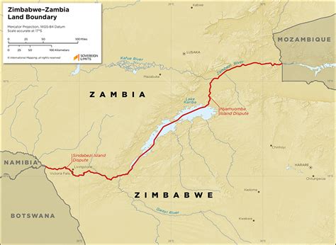 Victoria Falls Zambia Map