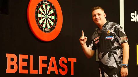 Premier League Darts: Chris Dobey defeats Michael Van Gerwen in Belfast