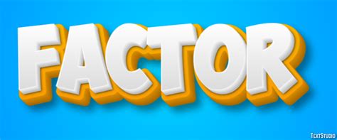 Factor Text Effect and Logo Design Word