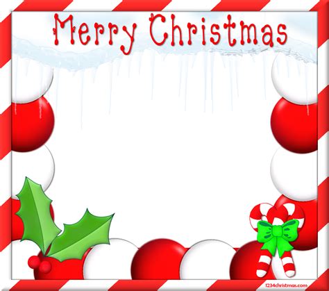 20 Free Christmas Photo Frame Templates Images - Free Christmas Frames ...