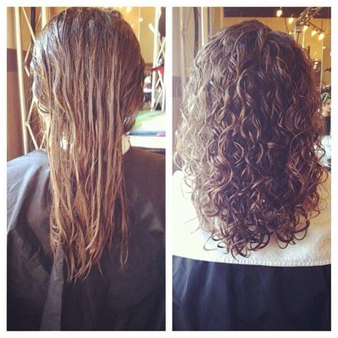 beautiful perm before and after -- long hair | Permed hairstyles, Long ...