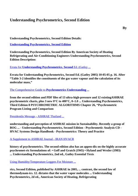 (PDF) Understanding Psychrometrics Second Edition PDF 1832234 - DOKUMEN ...