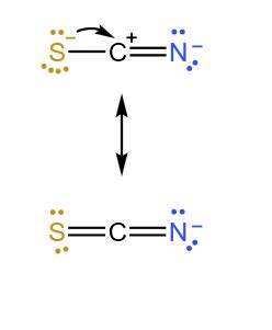 Thiocyanate Ion Lewis Structure