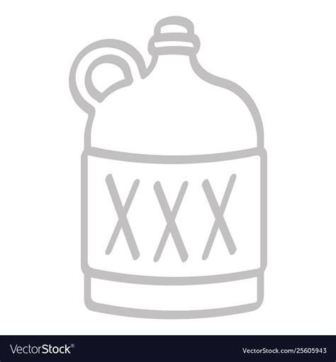 Icon with moonshine bottle Royalty Free Vector Image