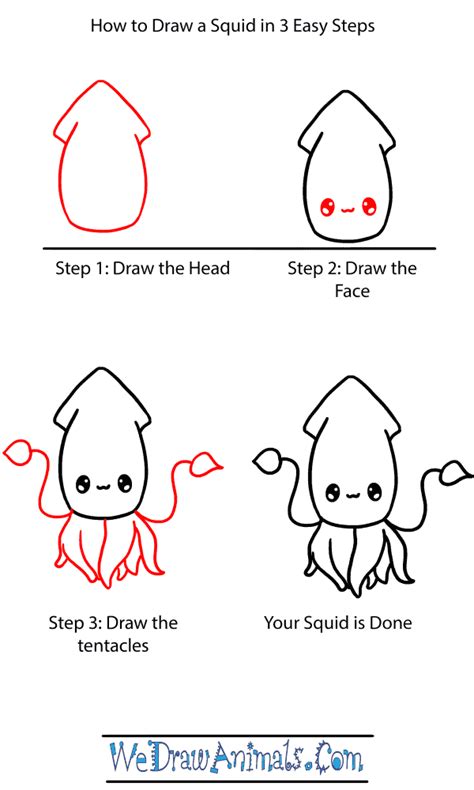 How to Draw a Baby Squid