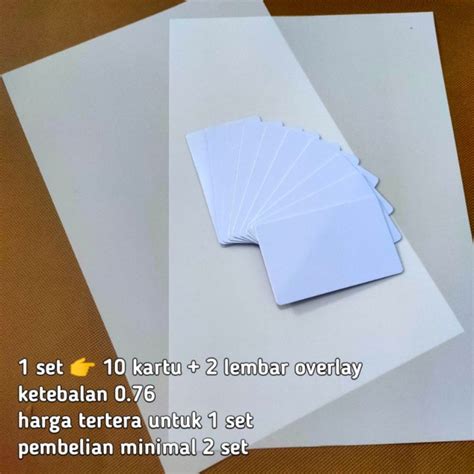 Jual Bahan PVC ID Card Potongan Indonesia|Shopee Indonesia