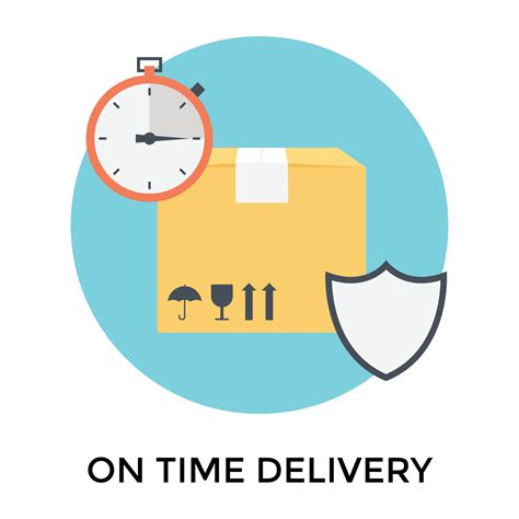 On Time Delivery 15304779 Vector Art at Vecteezy