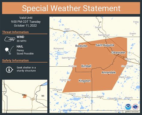 NWS Twin Cities on Twitter: "A special weather statement has been ...