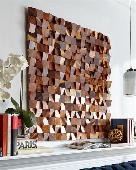 The Phillips Collection Wood Blocks Wall Panel Decor | Wood wall art ...