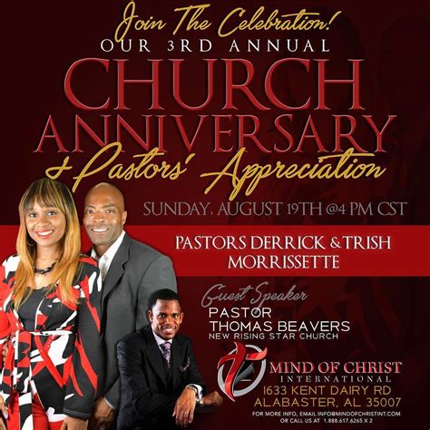 Church Anniversary Celebration – Mind Of Christint