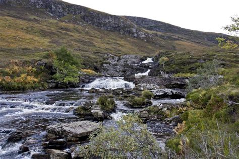 Small River in Scottish Highlands Stock Photo - Image of waterfall ...