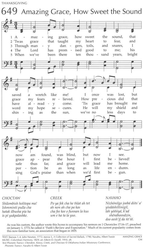 Amazing Grace ~ Hymn 649 ‹ First Presbyterian Winter Haven