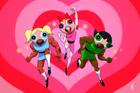 ArtStation - fake powerpuff girls