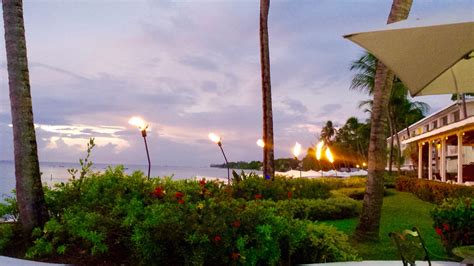 Sunrise from The beach restaurant Fairmont Royal Pavilion Barbados ...