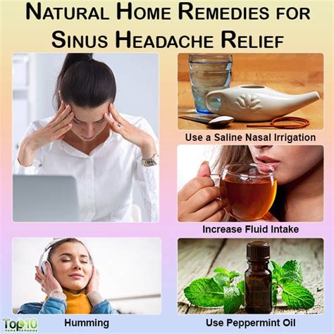 Natural Home Remedies for Sinus Headache Relief | Top 10 Home Remedies