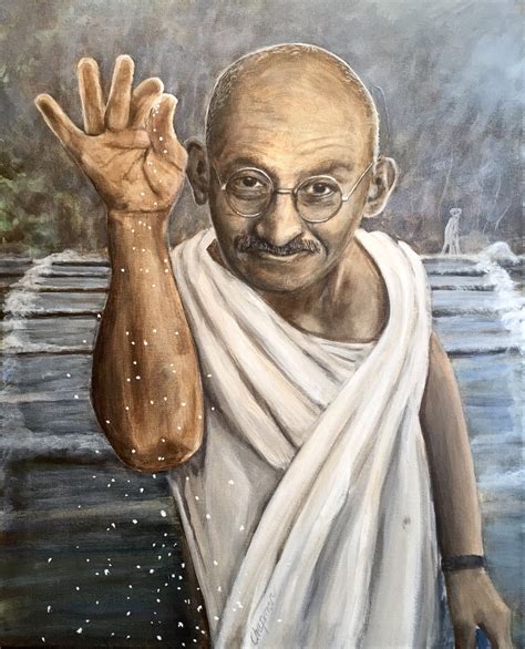 Gandhi Making Salt