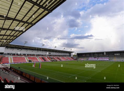 A general view of the Leigh Sports Village Stadium, the home of Leigh ...