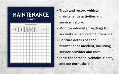 Vehicle Maintenance Log Book: Simple Car Maintenance Logbook and ...