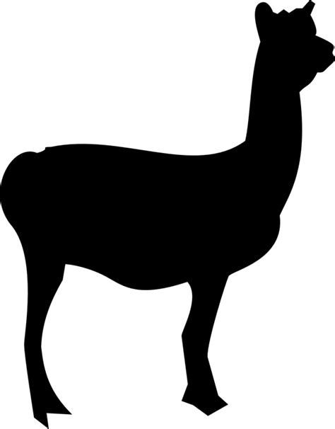 llama silhouette clipart - Clipground