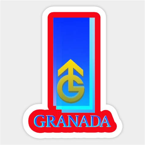 Granada TV Logo - Old Production Logo Manchester Retro - Sticker ...