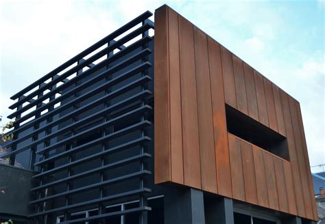 Cassette Panel (Corten®) | Exterior wall cladding, Brick cladding ...