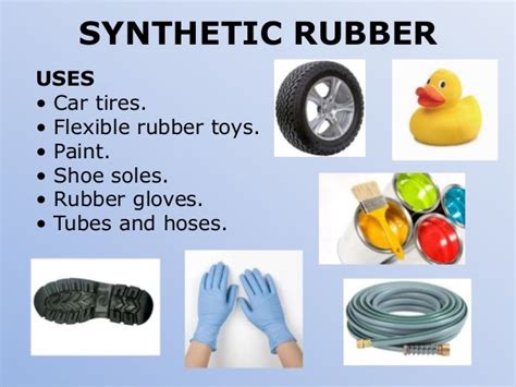 Natural rubber, synthetic rubber and neoprene rubber