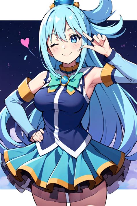 AI Art LoRA Model: Aqua (KonoSuba) | PixAI