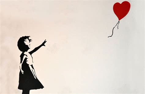 Banksy 'Balloon Girl' Wallpaper Mural | Hovia | Murales, Arte urbano ...