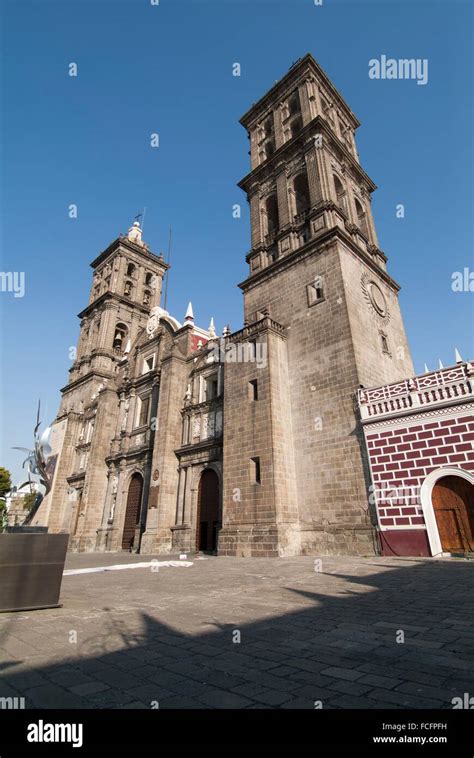 Cathedral of Puebla, Mexico Stock Photo - Alamy