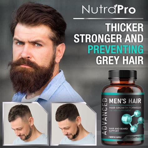 Hair Growth Vitamins For Men - Anti Hair Loss Pills. Regrow Hair ...