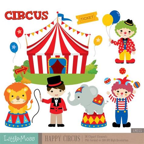 Circus Digital Clipart Circus Clipart Carnival Clipart - Etsy ...