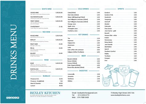 Our Menus – Bexley Kitchen