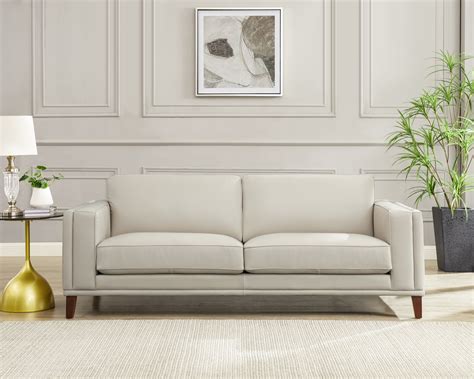 Lyon Leather Sofa Collection | Top grain leather sofa, Leather sofa ...