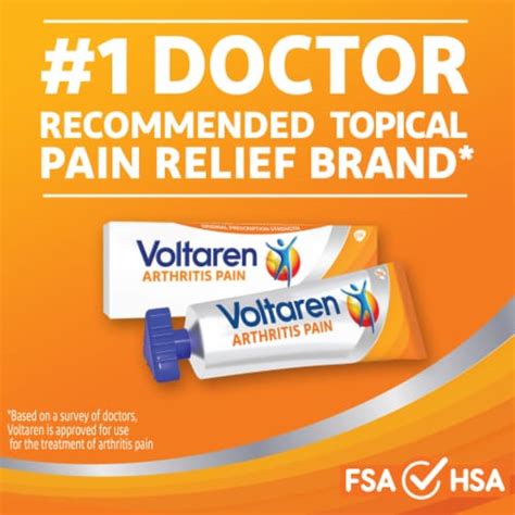 Voltaren Arthritis Powerful Topical Arthritis Pain Relief Pain Gel, 3. ...