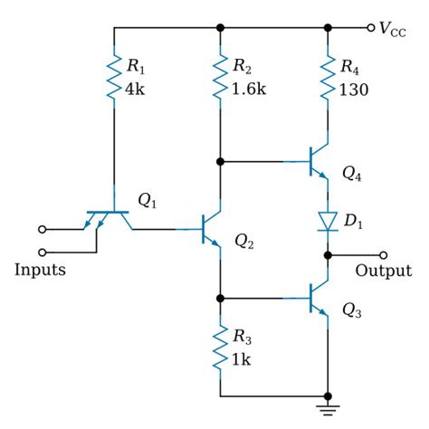 Ttl Compatible Digital Logic Circuits - Circuit Diagram