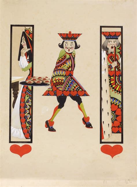 The Knave of Hearts, Original Illustration, Charles Folkard | Alice in ...