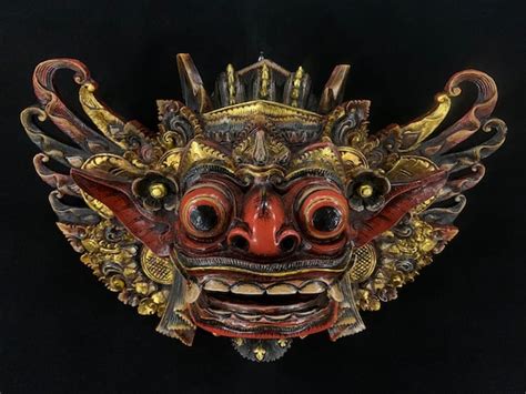 Huge Barong Wooden Mask Balinese Mask Barong Bali Mask Hand - Etsy