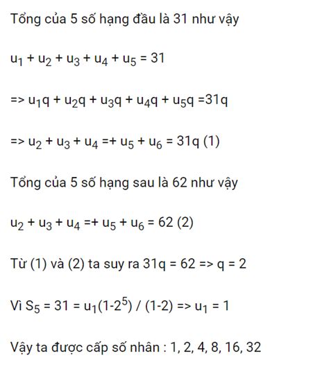 Cấp Số Nhân Là Gì? Công Thức Tính Tổng Cấp Số Nhân Và Bài Tập