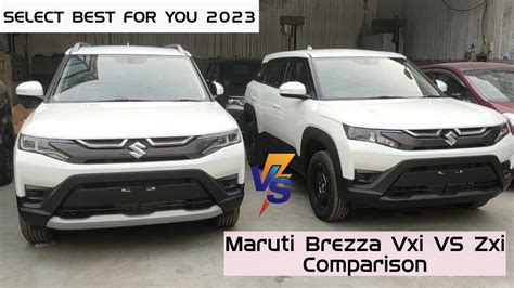 Maruti Brezza Vxi VS Zxi Comparison | SELECT BEST FOR YOU 🔥🔥 | Brezza ...