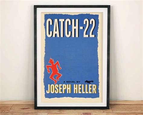 CATCH 22 POSTER: Vintage Book Cover Art Print Wall Hanging