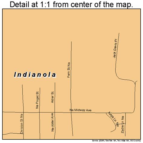 Indianola Washington Street Map 5333280