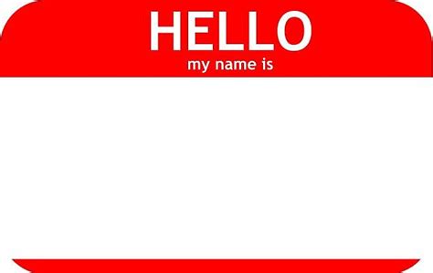 "CUSTOMIZABLE PERSONALIZED "Hello My Name is..." Tag" Stickers by ...