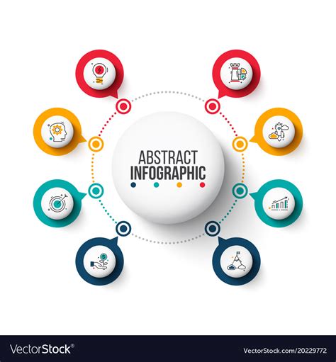 Circle elements for infographic Royalty Free Vector Image